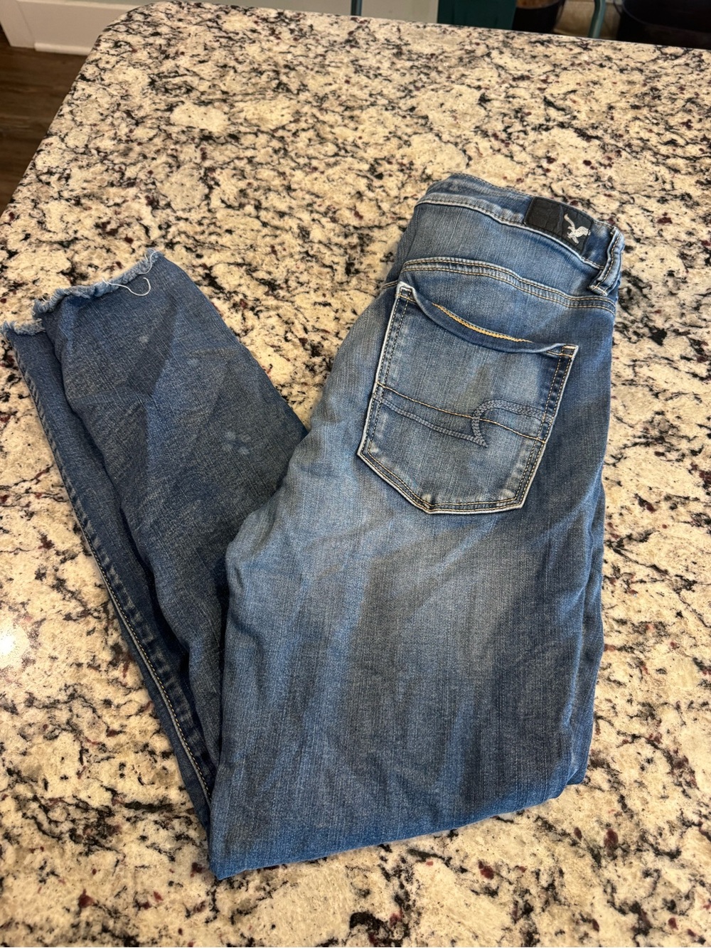 American Eagle Outfitters Faded Blue Stretch Denim Jeans